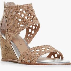 Donald J. Pliner Lagos Woven Wedge Leather Sandals